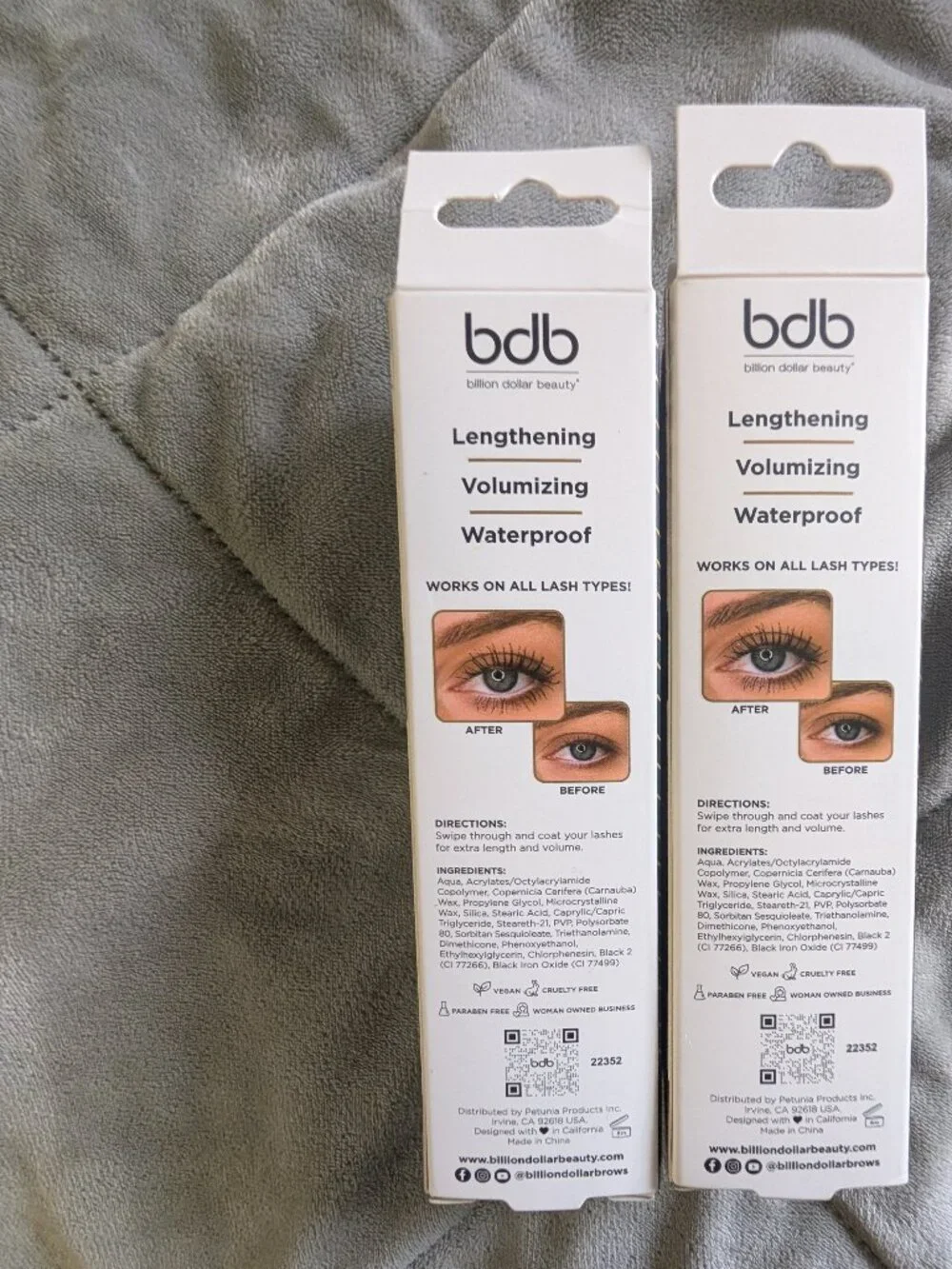 Mascara BDB billon dollar beauty, 2 Lash black waterproof